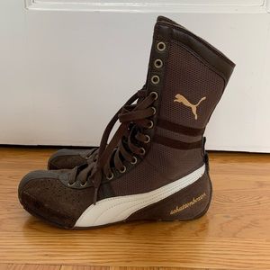 🌟Puma schattenboxen Brown Suede and gold